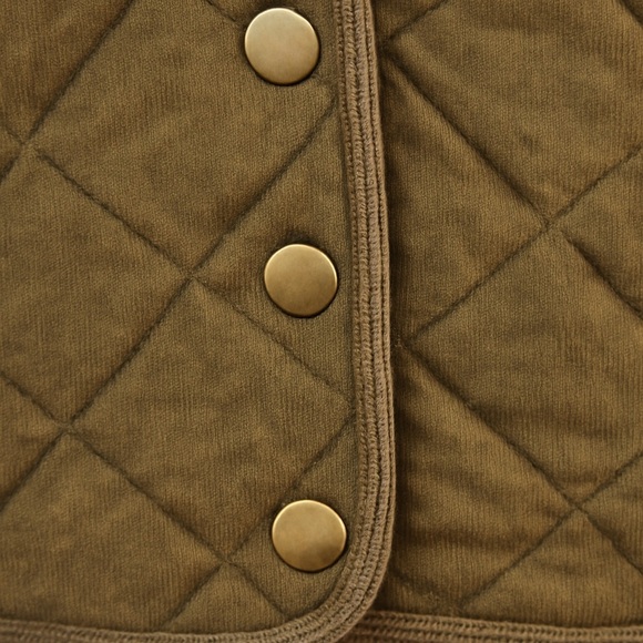 Two Dog Island quilted zip vest – olive/army green, cotton shell, size S - Picture 10 of 10